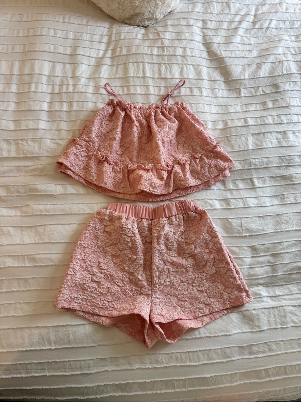 Pink Lace Two-Piece Set - Women